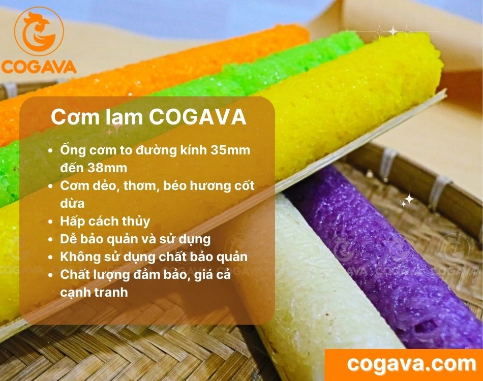 Ưu điểm cơm lam của Cogava