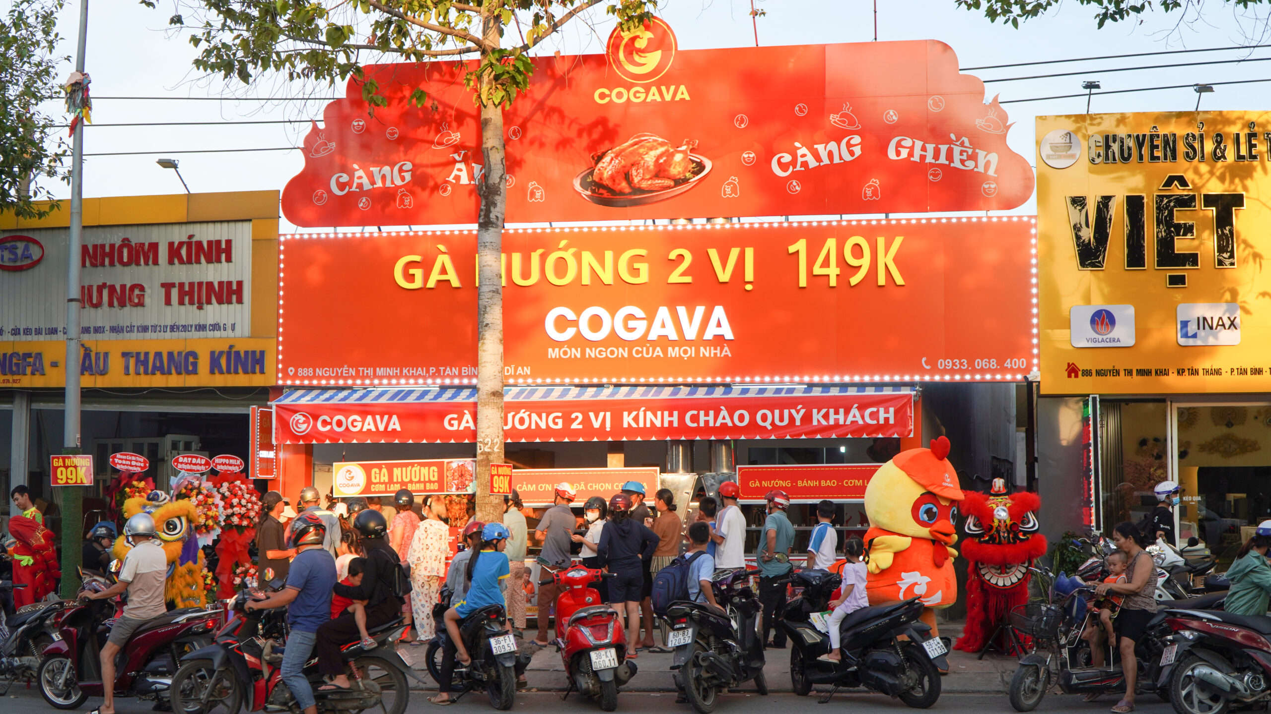 Khai trương cửa hàng thứ 11 Gà nướng Cogava được đông đảo khách hàng đón nhận