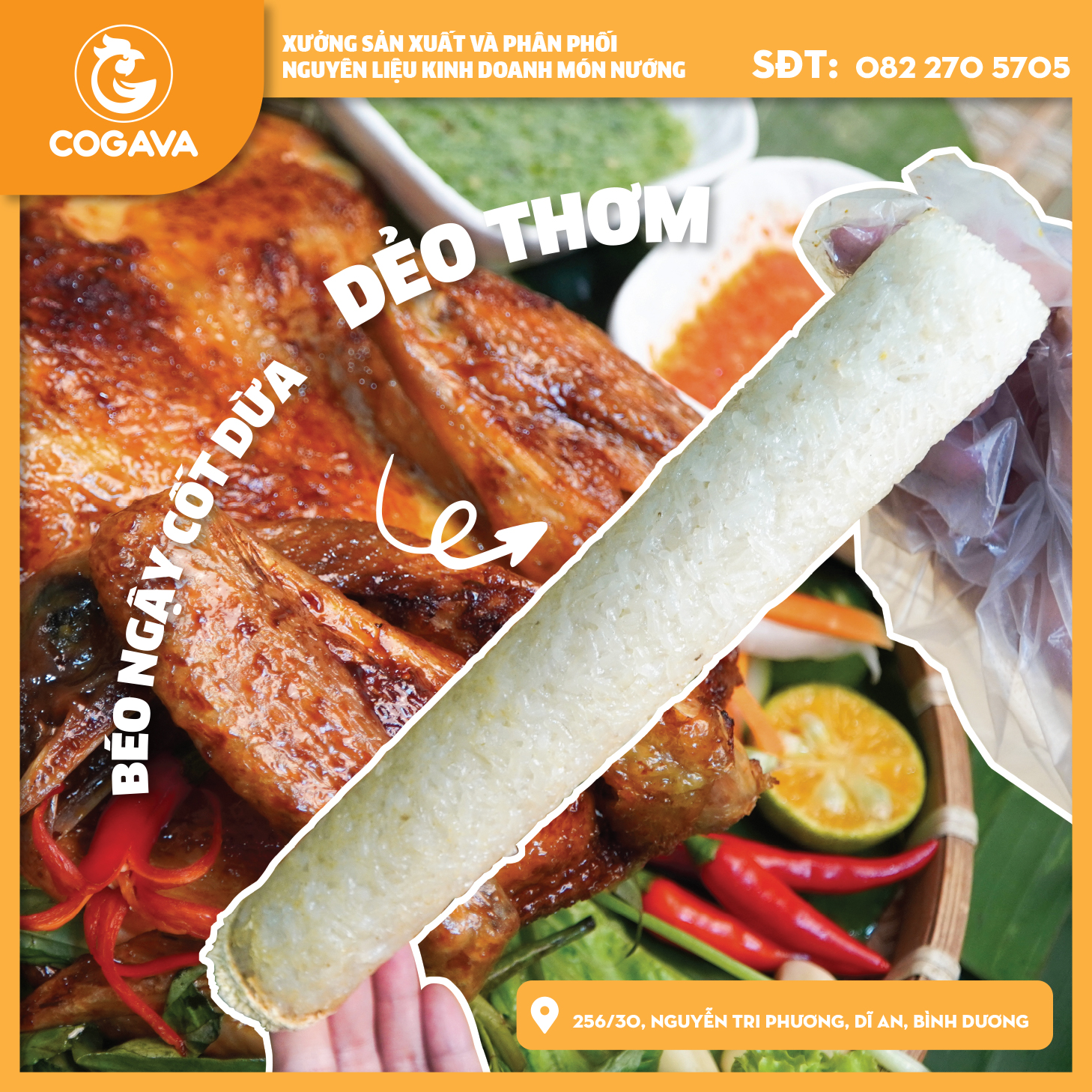 COGAVA - Địa chỉ mua cơm lam uy tín tại Bình Dương