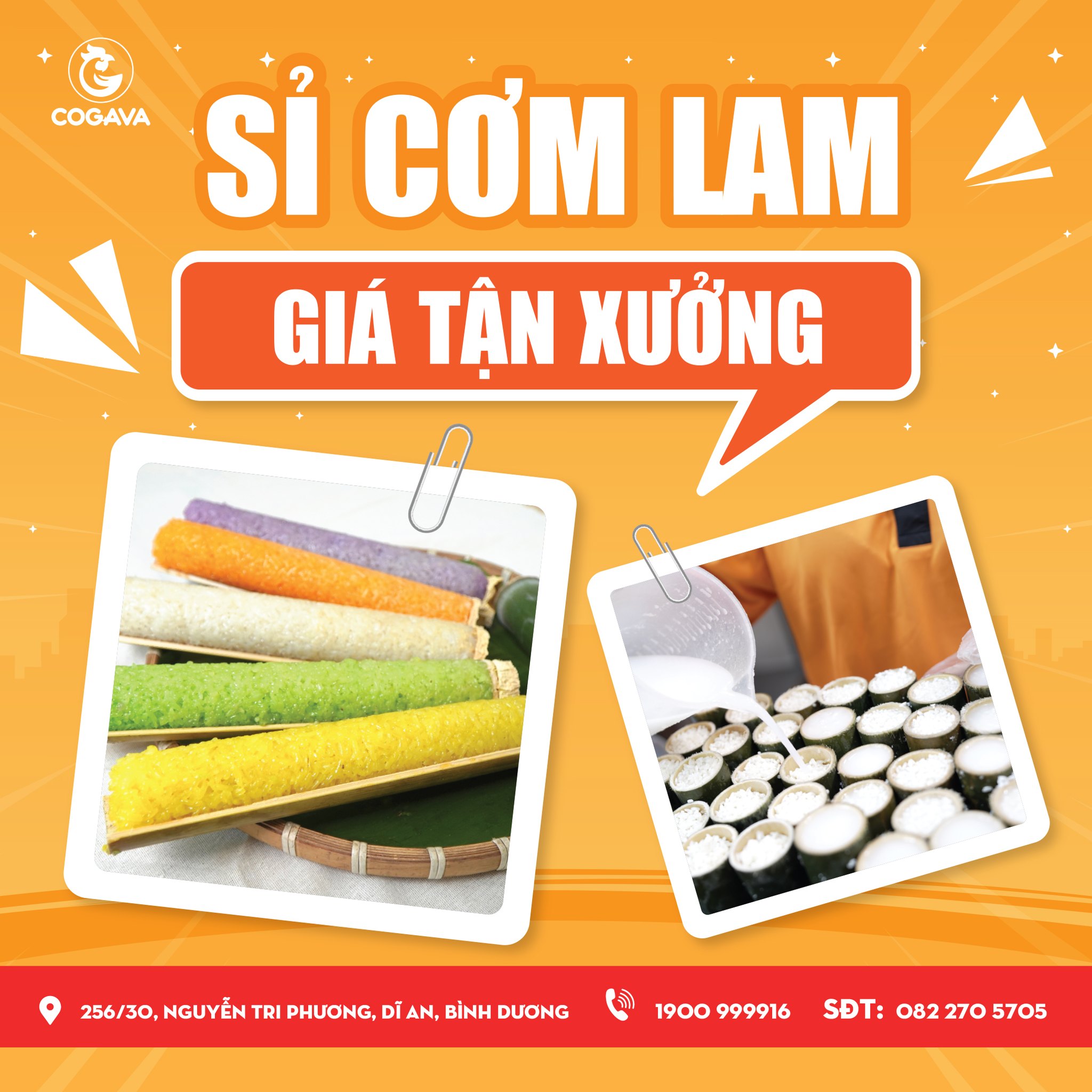 COGAVA chuyên cung cấp sỉ Cơm lam Tây Nguyên giá tận xưởng