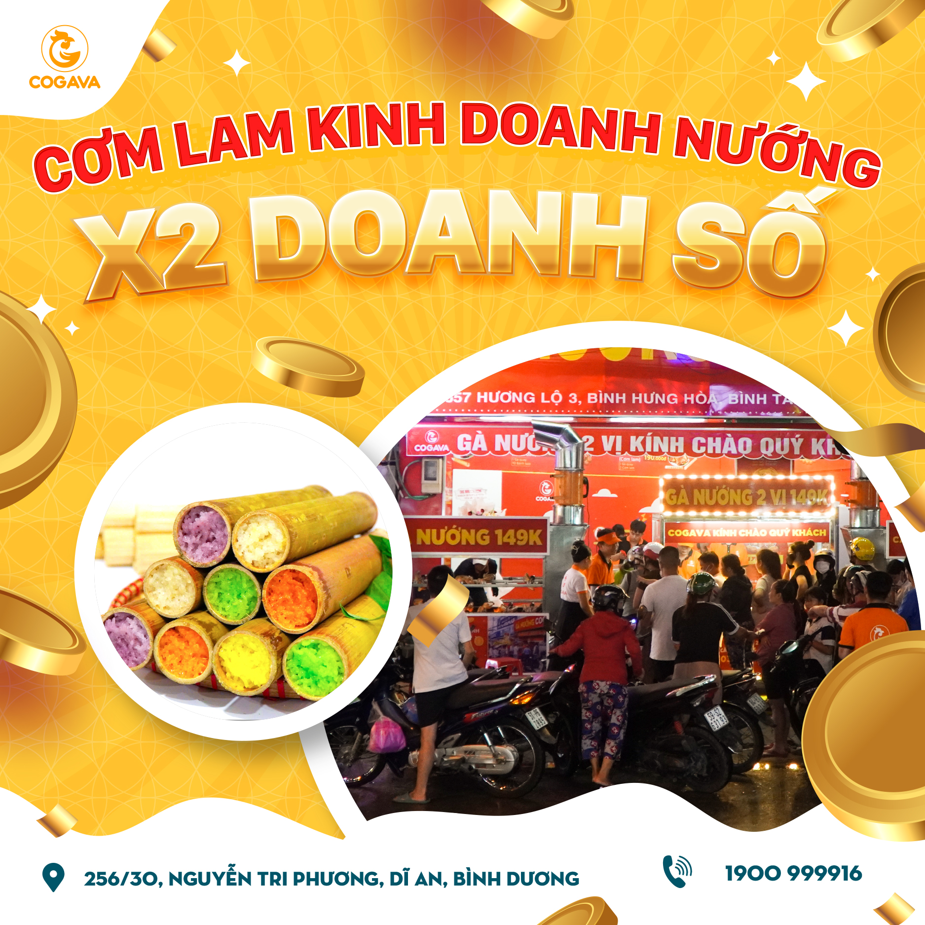 X2 doanh số khi kinh doanh cơm lam