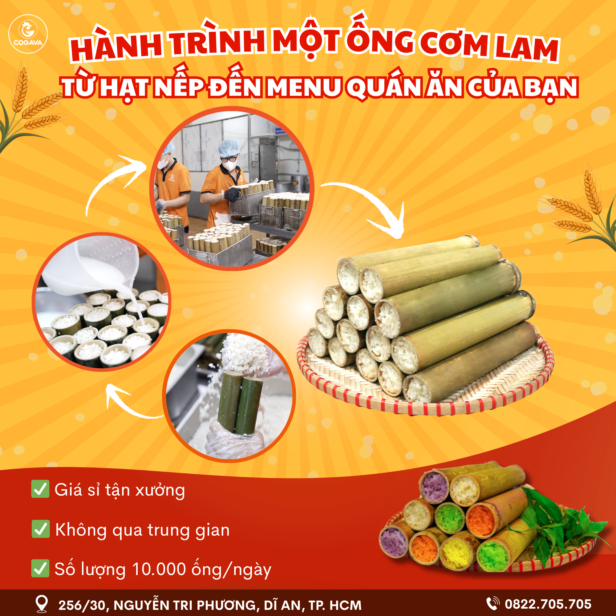 Mua cơm lam Đồng Nai tại COGAVA