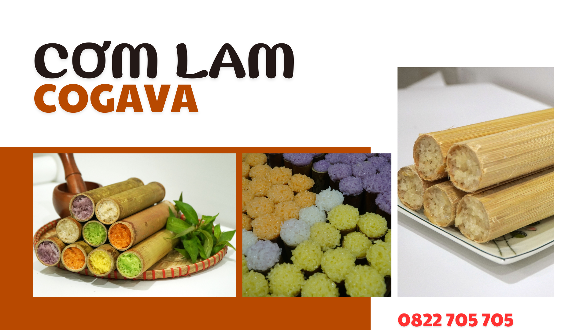 Cơm lam COGAVA - Địa chỉ mua cơm sỉ uy tín