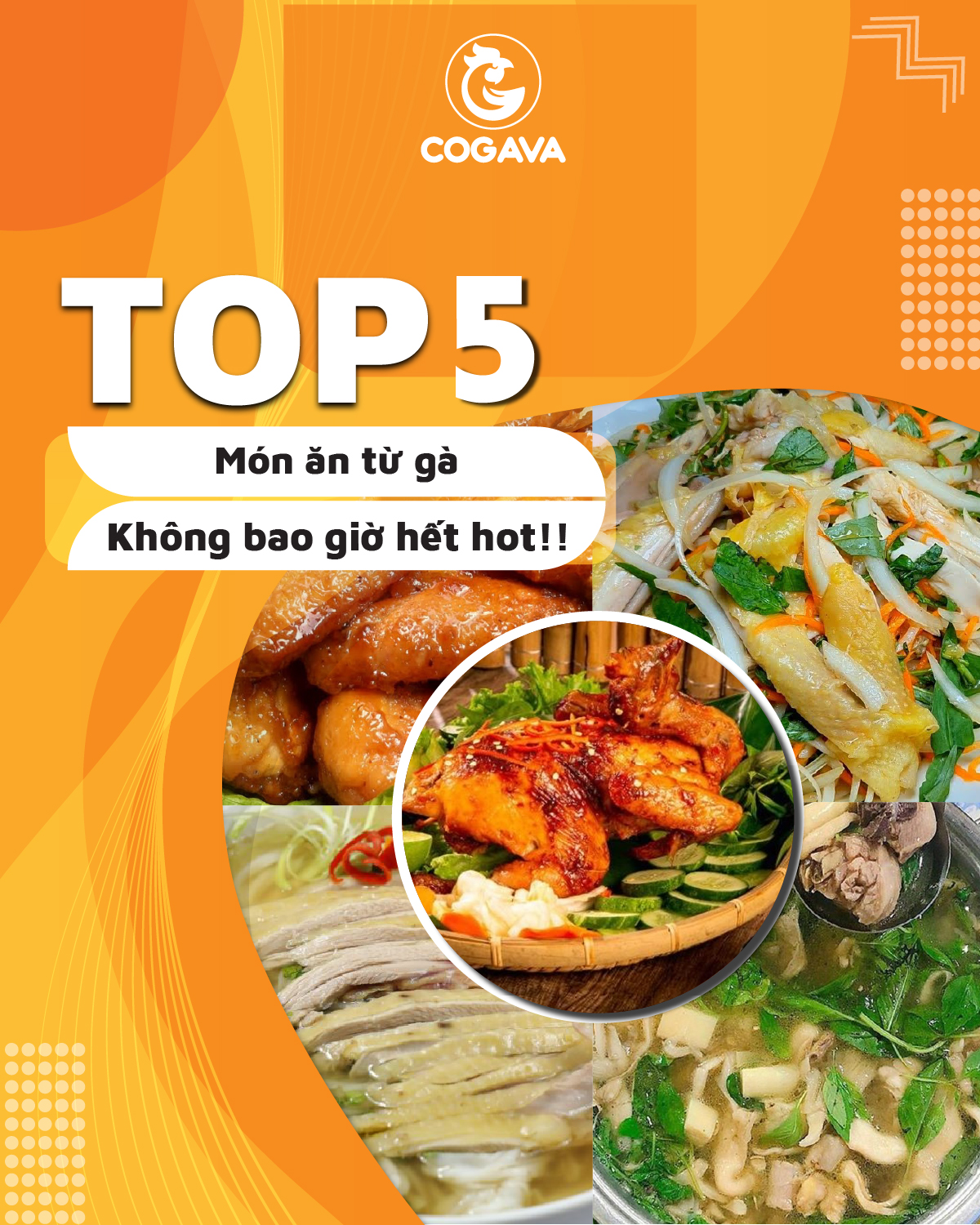 Top 5 món ăn ngon từ gà