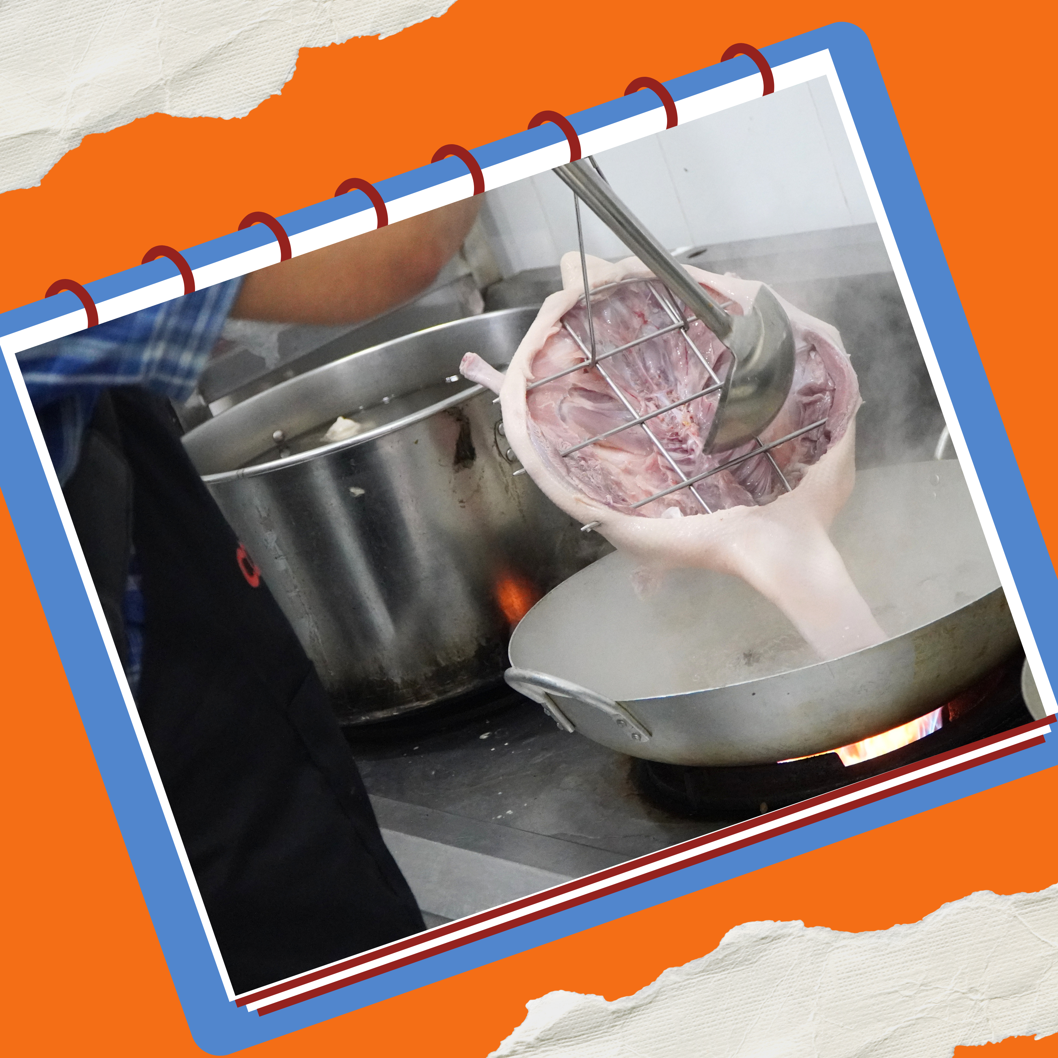 Học viên thực hành tắm vịt trên nguyên liệu thật 100%