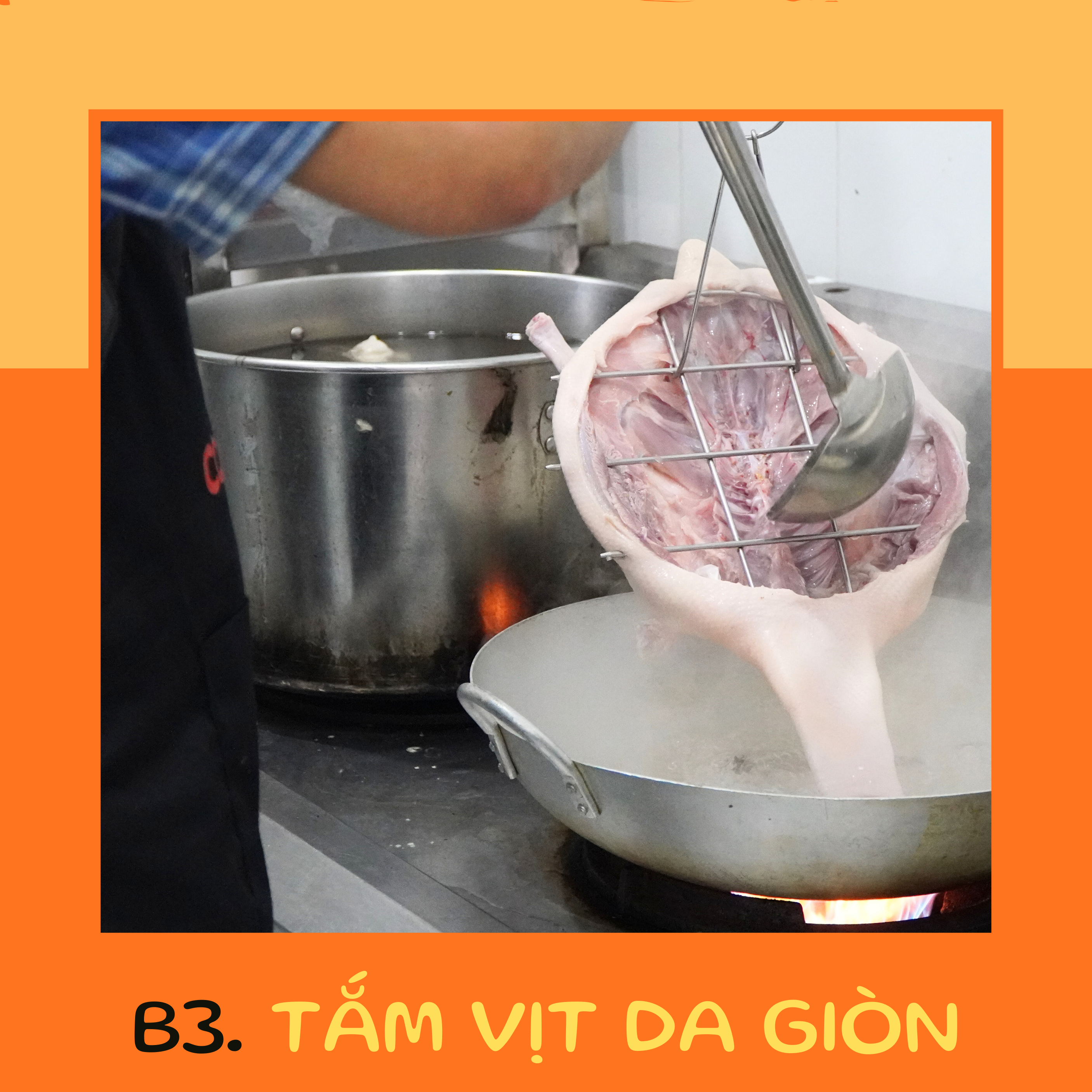 Bước 3: Tắm vịt để khử mùi và lên màu đẹp