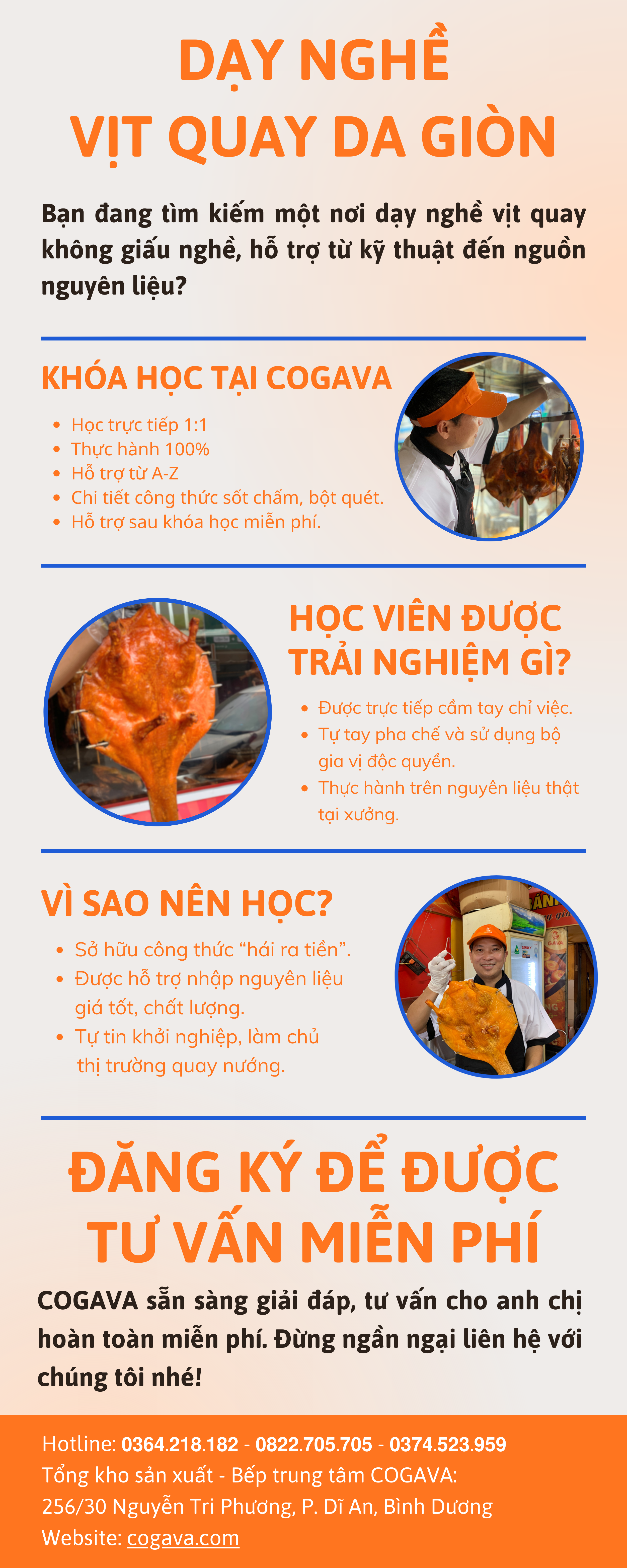Dạy nghề Vịt quay da giòn học ở đâu?