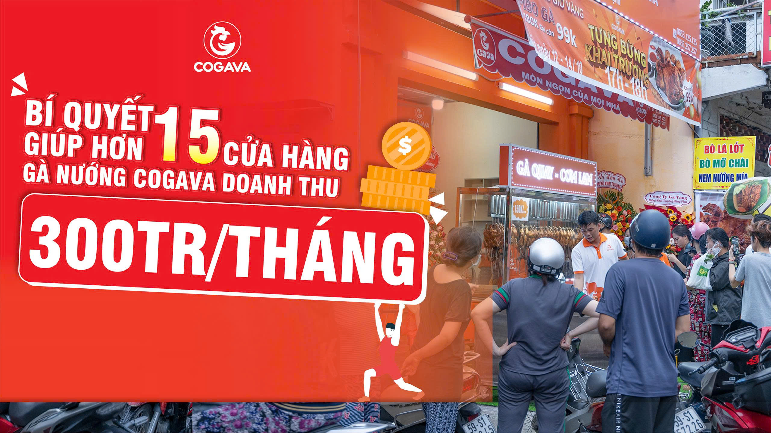 COGAVA có hơn 15 cửa hàng gà nướng toàn miền Nam