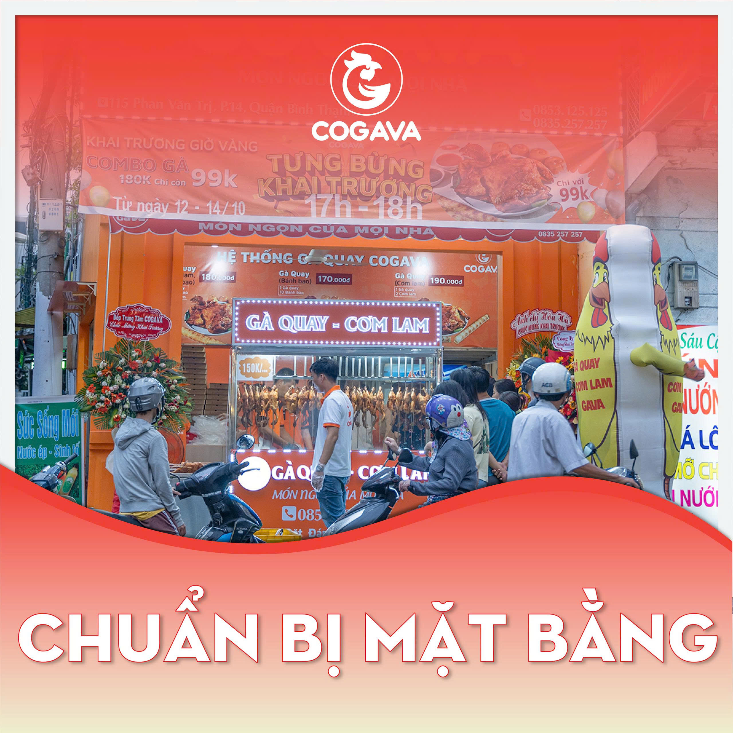 Chuẩn bị mặt bằng là bước đầu tiên quan trọng trong kinh doanh gà nướng