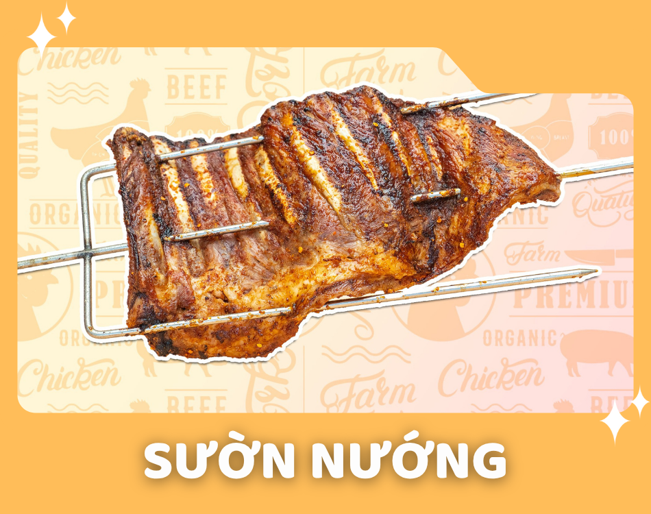 Sườn nướng đậm đà hợp gu mọi người