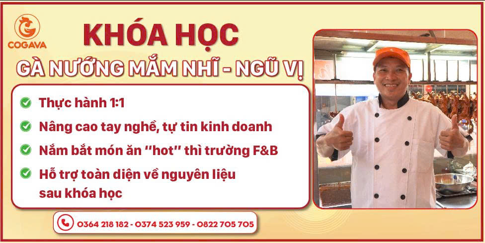 Học nghề gà nướng tại COGAVA