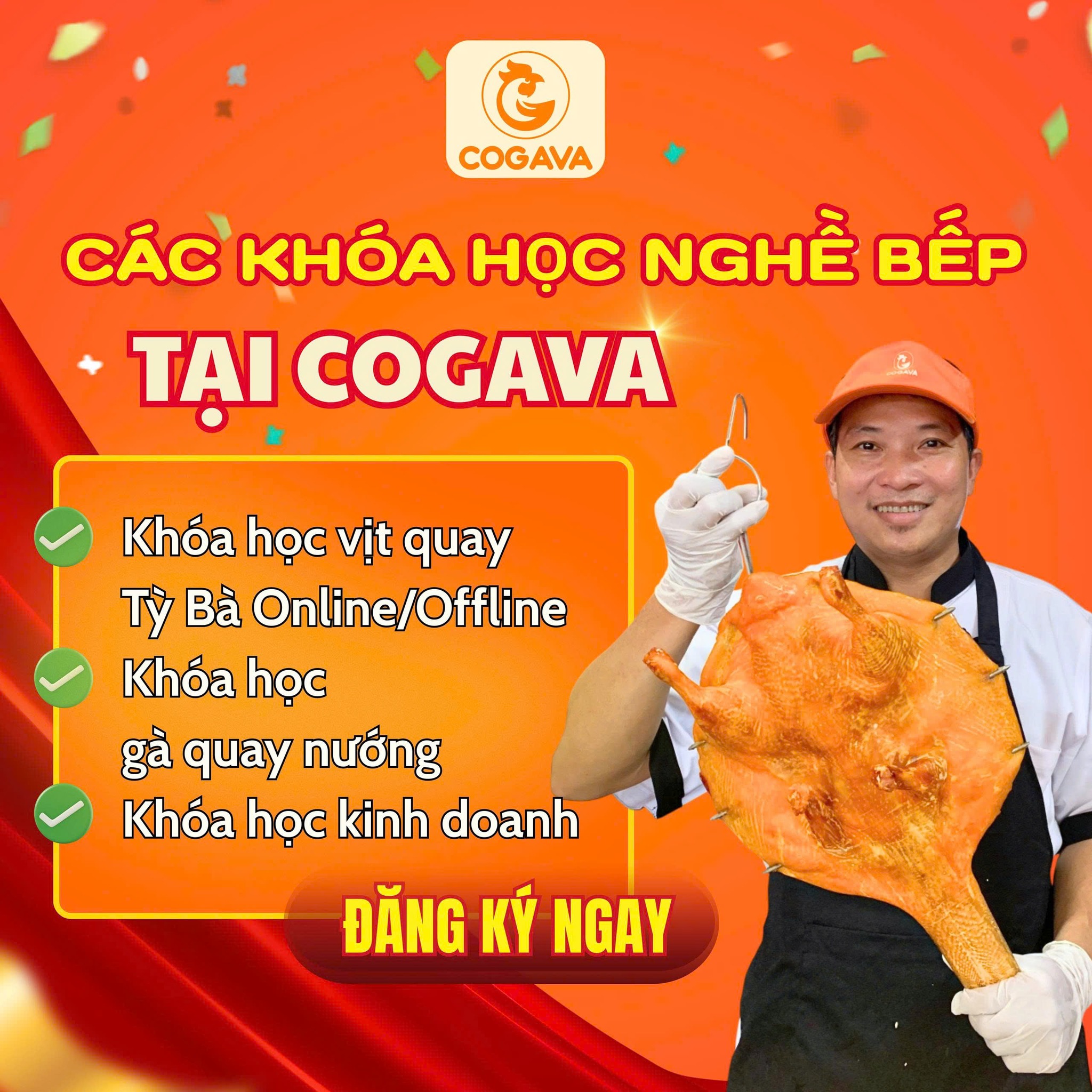 Khoá học kinh doanh nghề quay nướng tại COGAVA