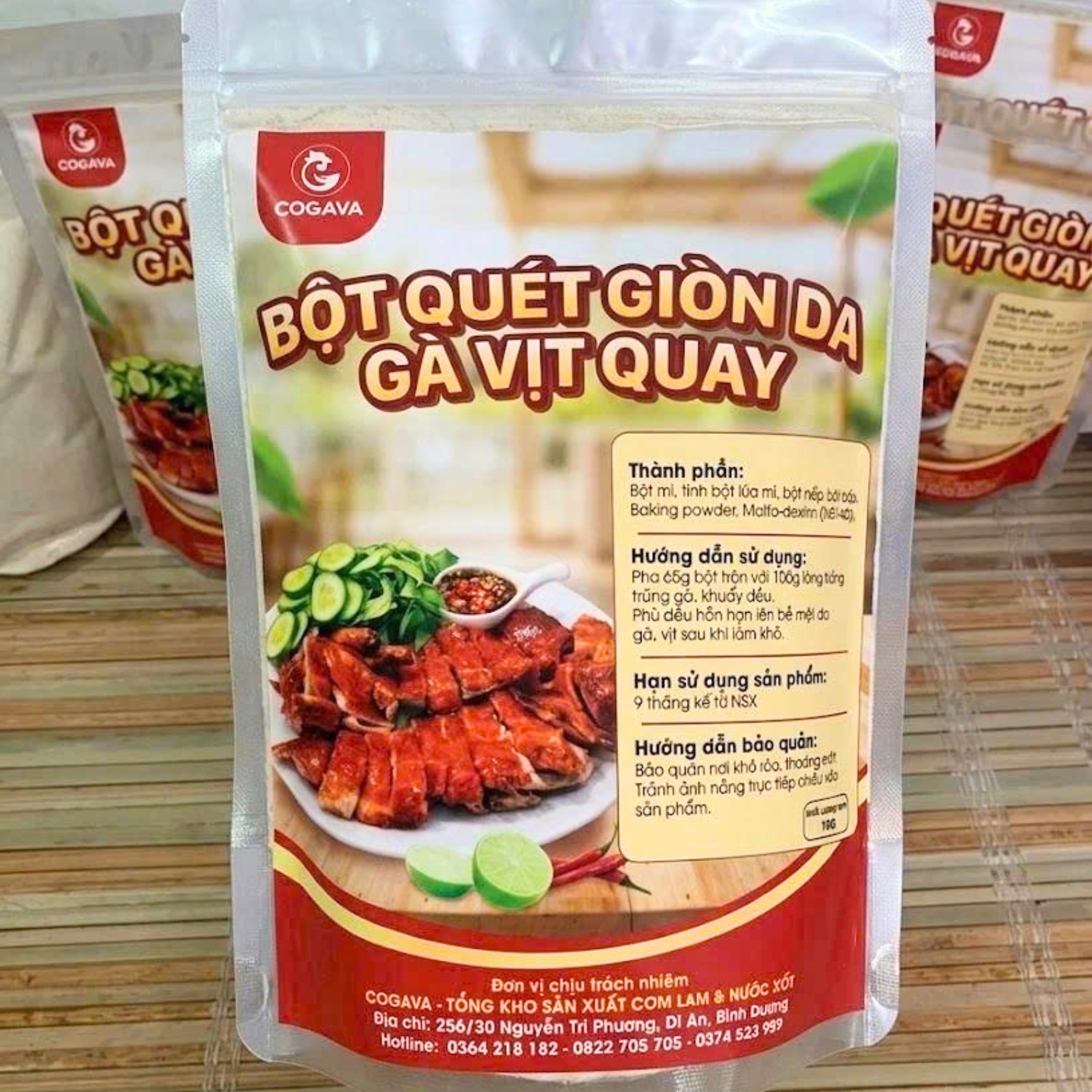 Bột quét giòn da gà vịt quay, vịt quay Tỳ bà, vịt da giòn
