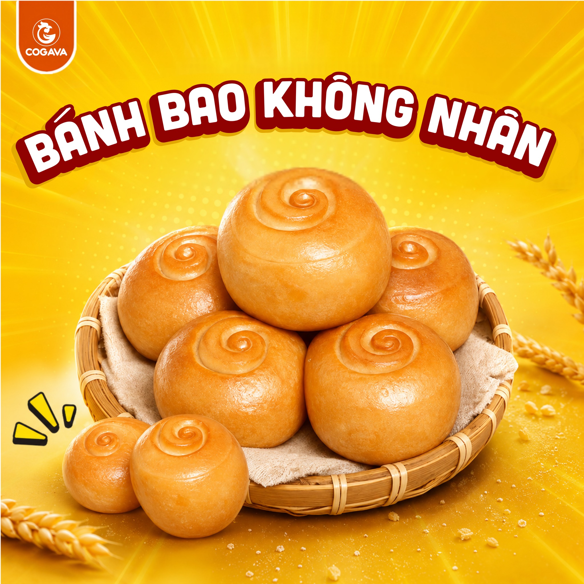 Bánh bao không nhân bán kèm gà vịt nướng