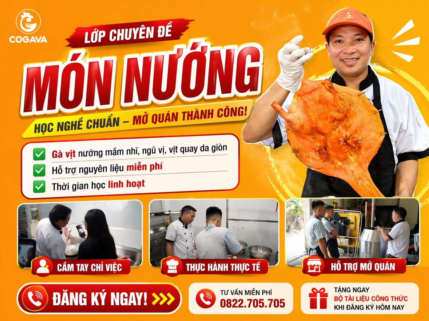 Lớp chuyên đề món nướng COGAVA