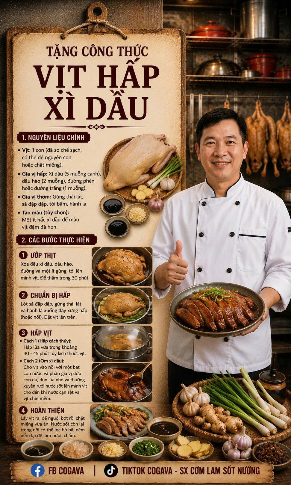 Vịt hấp xì dầu - món ăn ít người biết