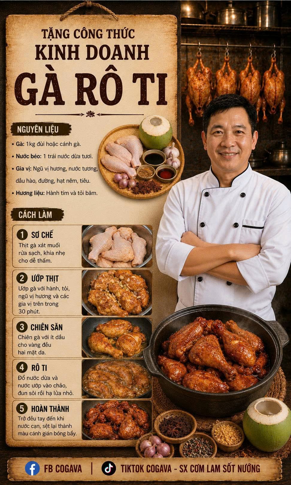 Công thức kinh doanh Gà Rô Ti