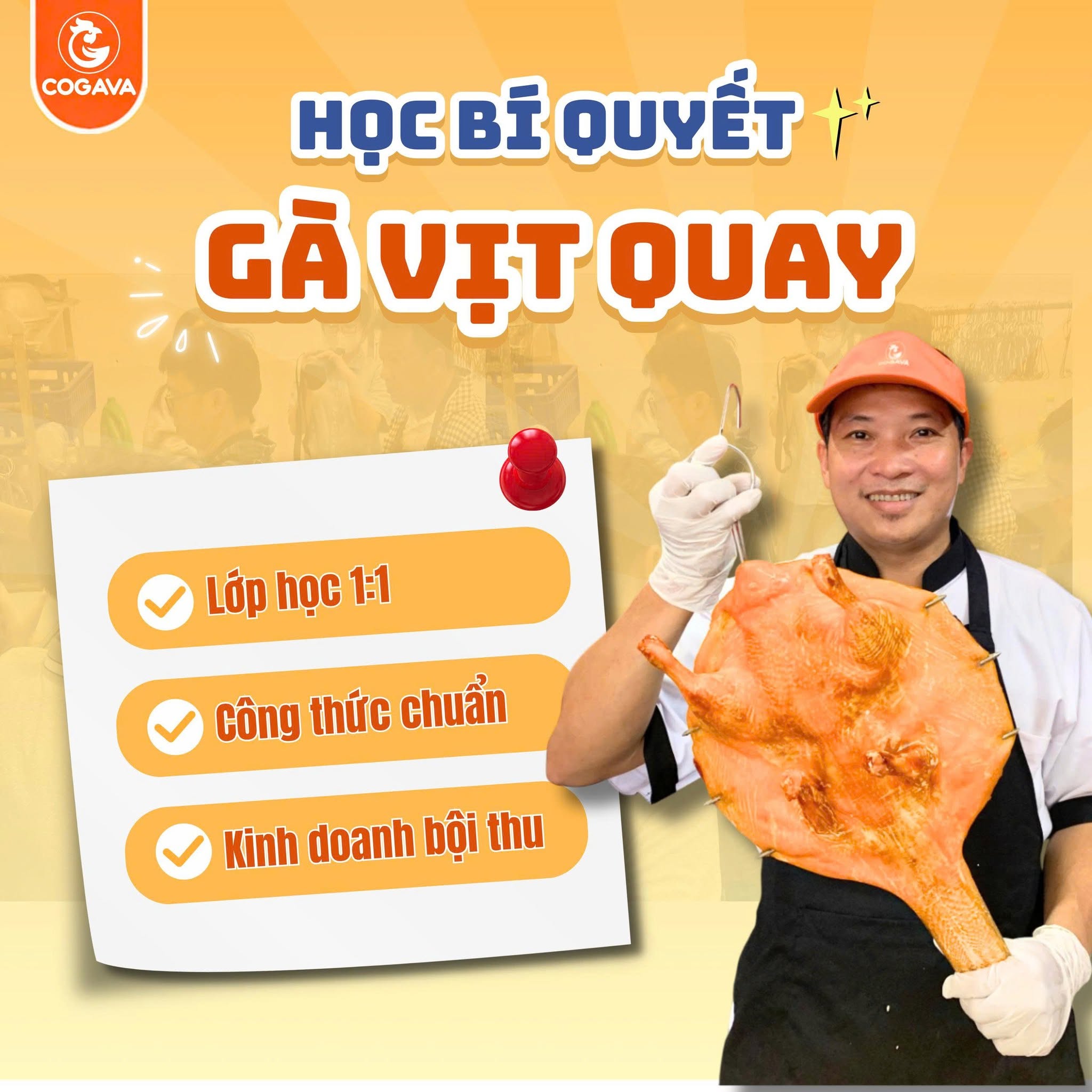 Học bí quyết gà vịt quay cùng COGAVA