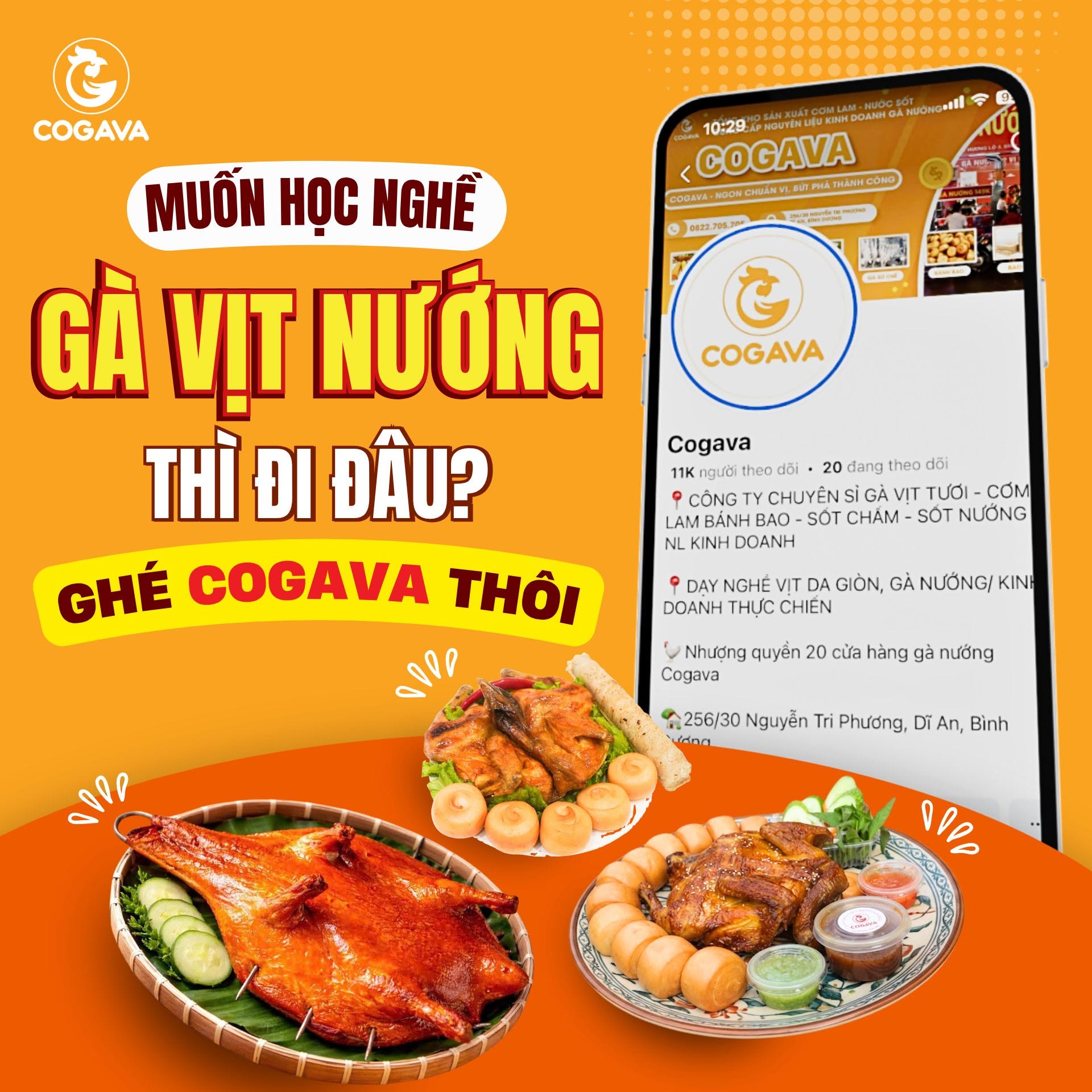 Muốn học nghề gà vịt nướng thì đi đâu? Ghé ngay COGAVA
