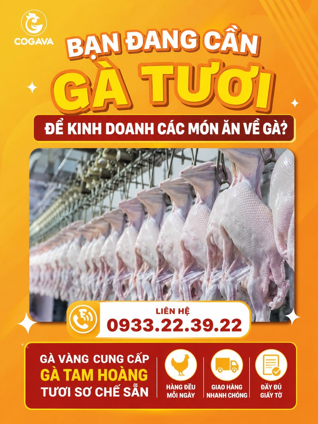 Bạn đang kinh doanh cơm gà xối mỡ thì tham khảo gà Tam Hoàng nhé!