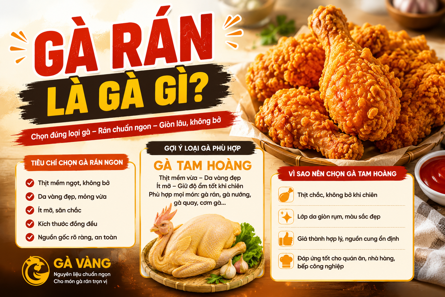 Gà rán là gà gì?