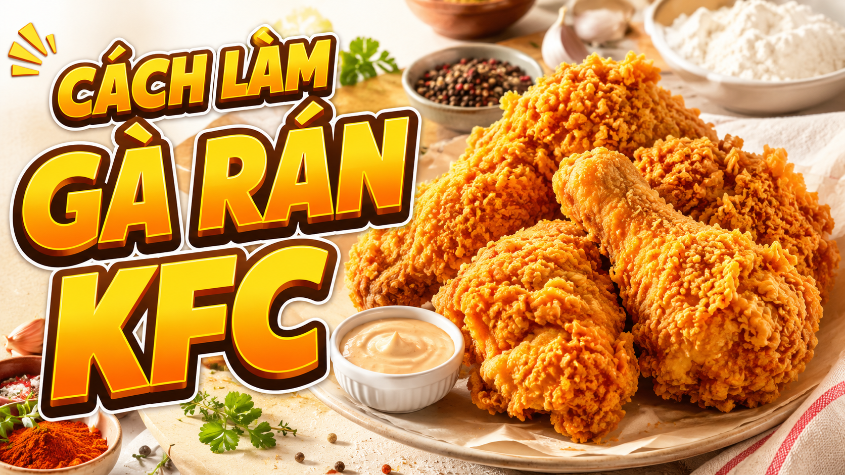 Cách làm gà rán KFC